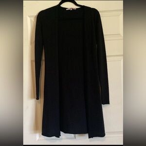 Calypso St. Barth Black 100% cashmere Women's Cardigan long duster small